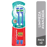 Cepillo de Dientes COLGATE 360° Suave Paquete 2un