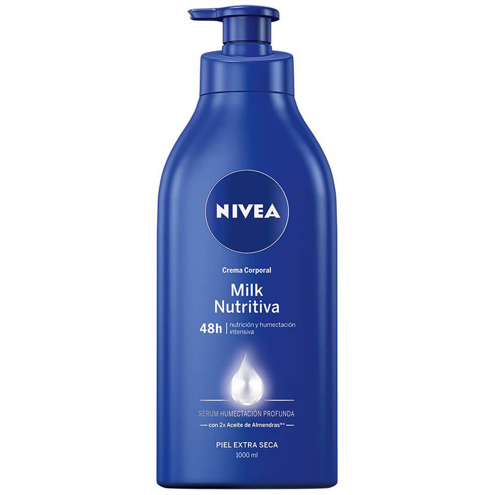 Crema Corporal NIVEA Milk Nutritiva Frasco 1L