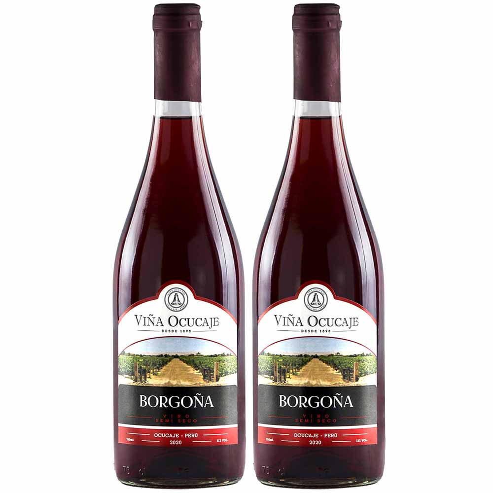 Vino Borgoña OCUCAJE Botella 75ml Paquete 2un