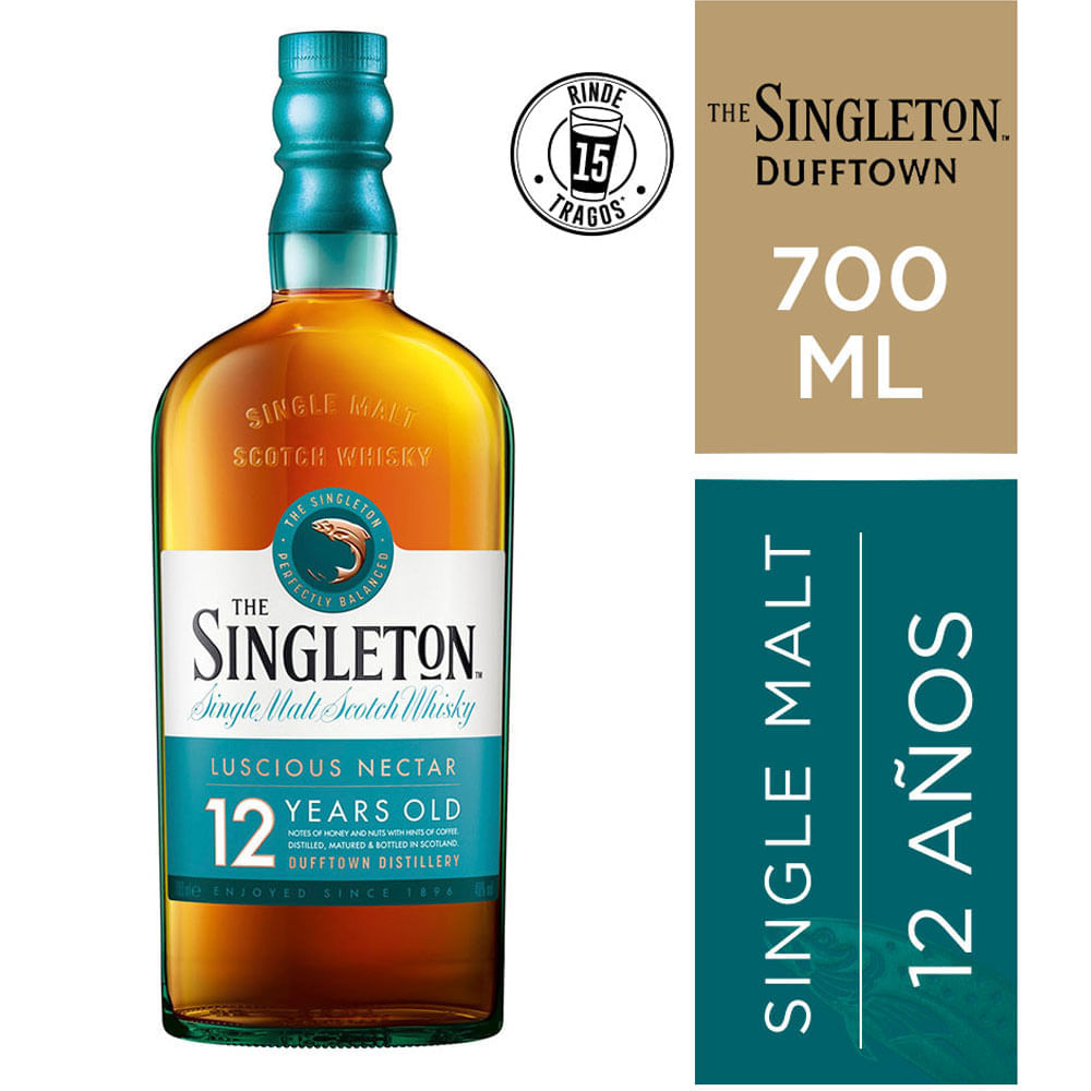 Whisky SINGLETON Single Malt Scotch Whisky 12 Años Botella 700ml