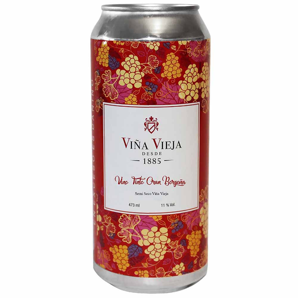 Vino Tinto VIÑA VIEJA Borgoña Lata 473ml