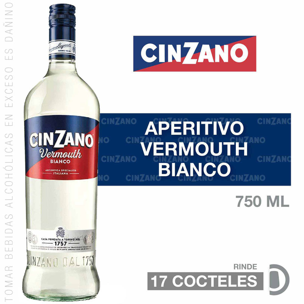 Vermouth CINZANO Bianco Botella 750ml