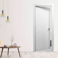 Puerta HDF blanca Mediterranea 4x80x207cm