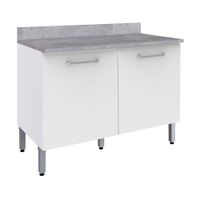 Módulo bajo de cocina 120cm Lunar Blanco