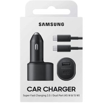 Cargador de Carro Samsung - Negro
