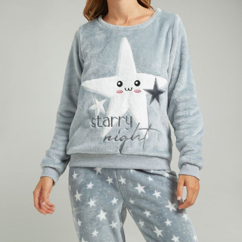 Pijama Mujer Hypnotic New Sky Coral Gris - Shopstar