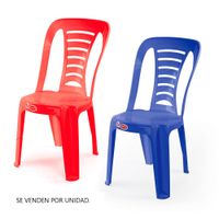 Silla de Plástico Polinplast Verona - 2 Colores Aleatorio | Venta por unidad