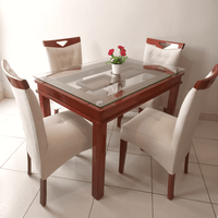 Juego de Comedor 4 Sillas Natural