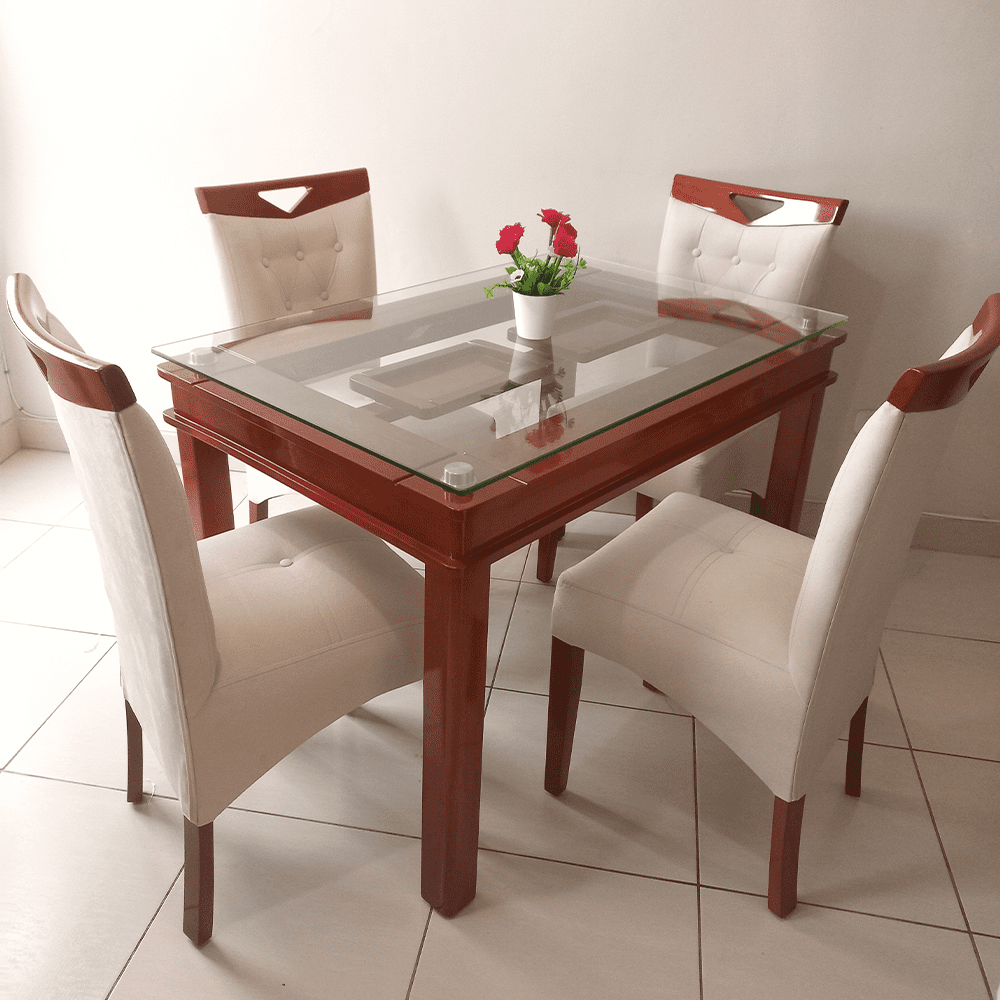 Juego de Comedor 4 Sillas Natural