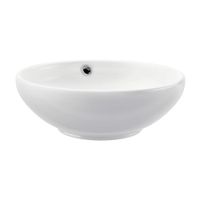Ovalin Circular Vainsa Bali para Sobreponer 37cm Blanco