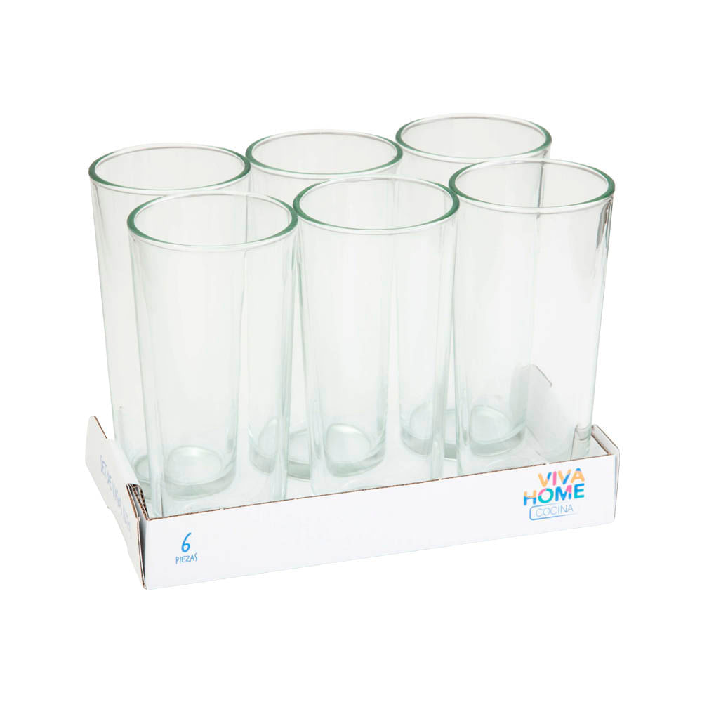 Set de Vasos Altos VIVA HOME Caja 6un