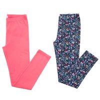 Pantalón Leggin Pac x 2 Col. 1 EUREKA Teen Niña Algodón Negro