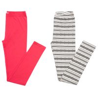 Pantalón Leggin Pac x 2 Col. 1 EUREKA Teen Niña Algodón Rosado