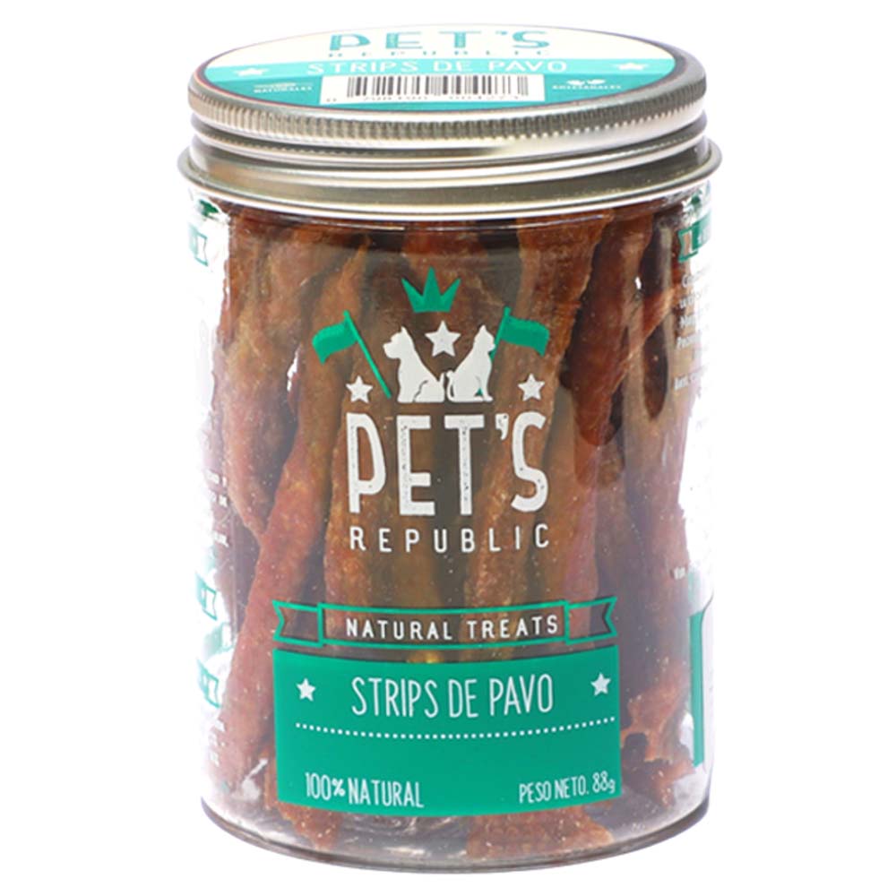 Comida para Perros PETS REPUBLIC Adulto Pavo Frasco 88 g
