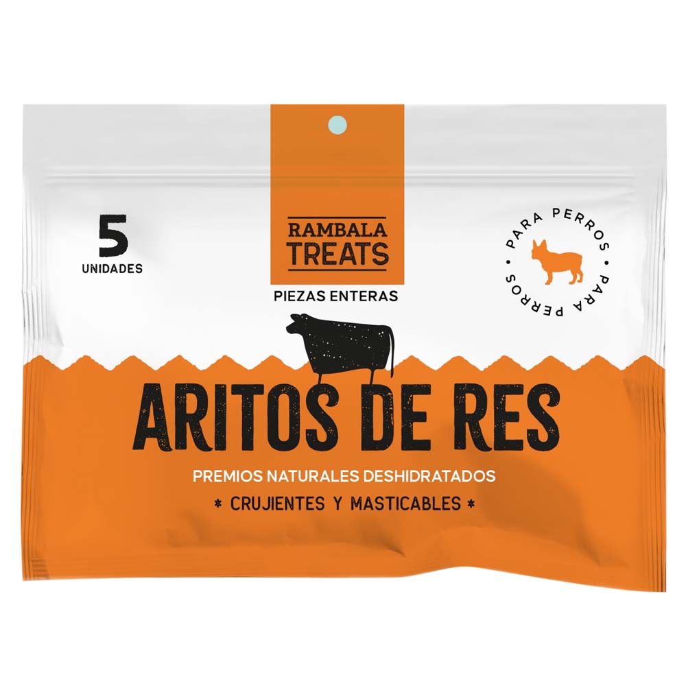 Comida para Perros RAMBALA Adulto Aritos de Res Doypack 5un