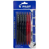Bolígrafo PILOT BP1RT Negro y Rojo