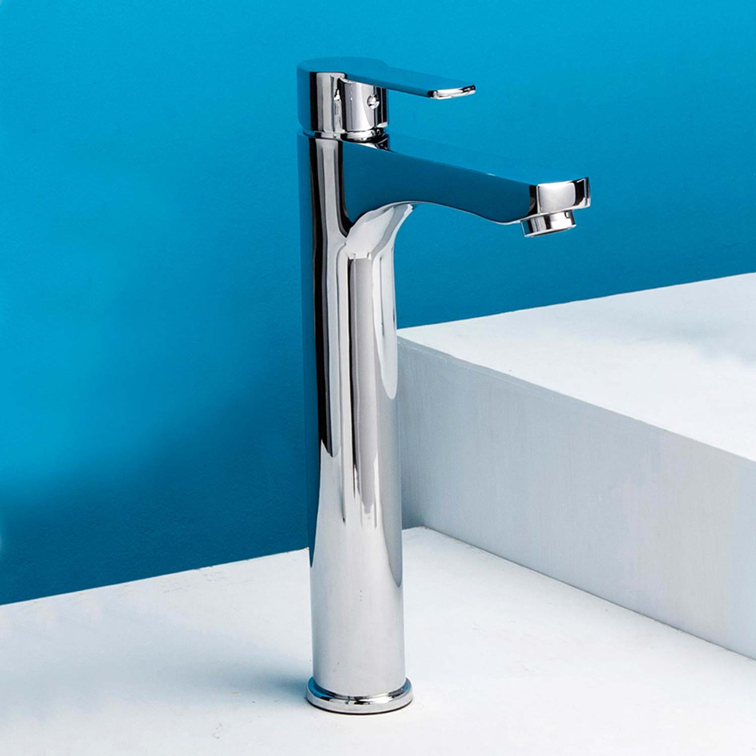 Mezcladora para Lavatorio Monocomando al Mueble Vainsa Ocean Artic Alta Cromado
