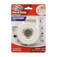 Cinta montaje interiores 25x1.5m