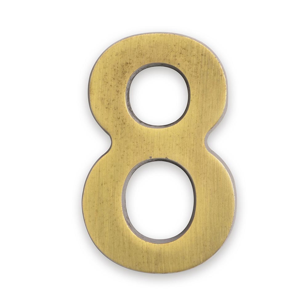 Número 8 de bronce