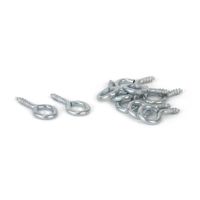 Armella cerrada niquelada 3/8"" x 10 unidades