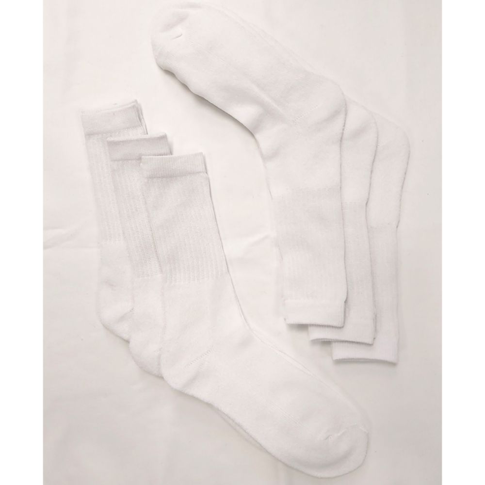 Medias Madison Pack X6 Gruesas Blanco1 Hombre