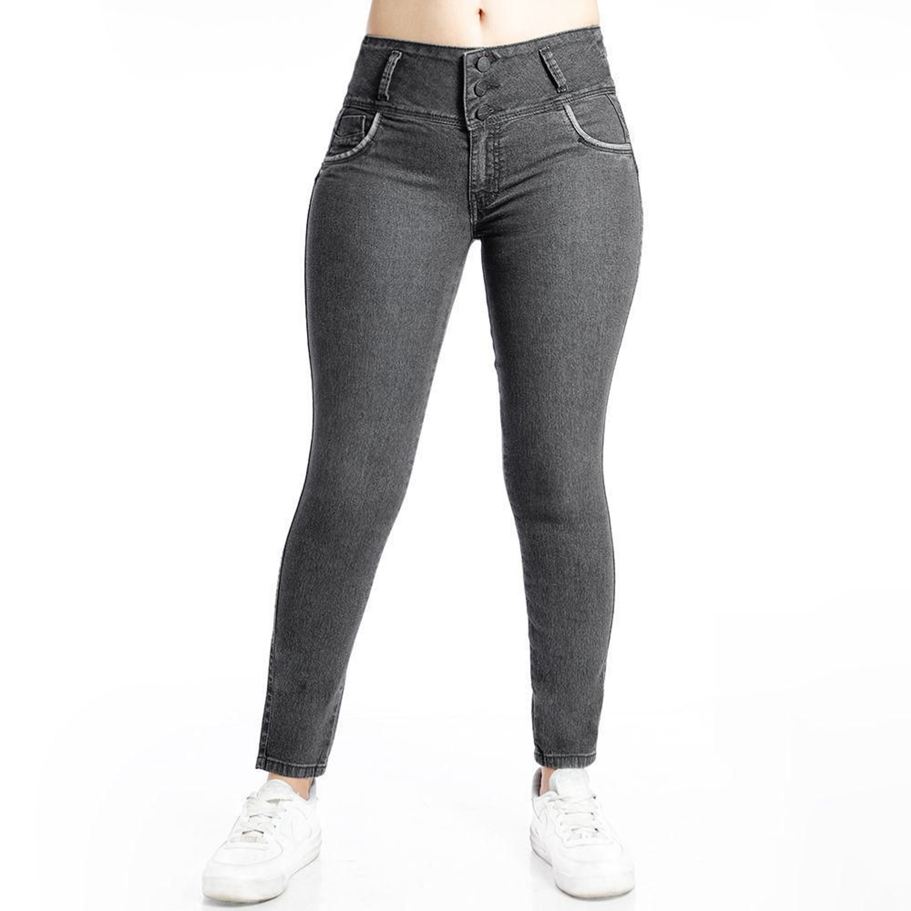 Jean Kansas Mujer Basic Boom Boom 1 Gris - Shopstar