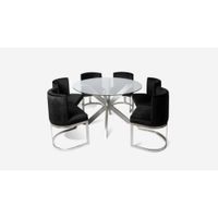 Juego de Comedor Vera - 6 Sillas - Acero Inoxidable