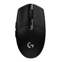 Mouse gamer inalámbrico Logitech G305 Lightspeed Wireless, receptor usb, 12000 dpi, 6 botones, usa pila, negro