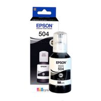Botella de tinta Epson T504120 negro rinde 7000 páginas 127 ml