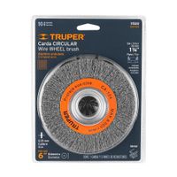 Escobilla Circular Ondular 6"" X 3/4"" Truper 11520