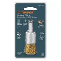 Escobilla Copa 3/4 "" C/Vástago Truper 11593