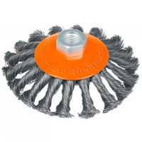 Escobilla Tipo Plato Trenzado 4"" M14 Truper 14188