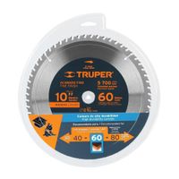 Disco Sierra Circular 10"" X 1"" 60 P/Madera Truper 18308