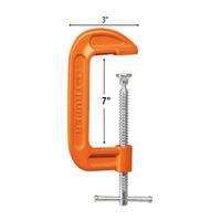 Prensa Nodular Para Carpintero Tipo C 7"" Truper 17664