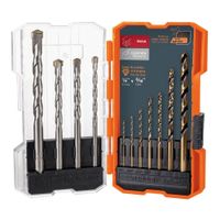 Juego Brocas HSS Metal Y Concreto 11 Pzas Truper 11335