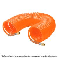 Manguera Tipo Resorte 15.2 MT Macho 1/4"" NPT Truper 19075