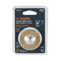 Escobilla Circular Para Taladro 2"" Con Vástago Truper 11569