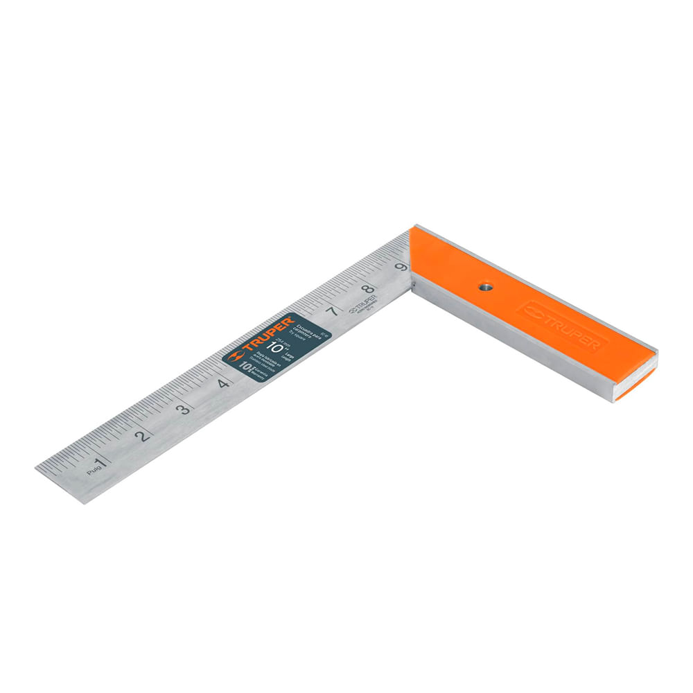 Escuadra para Carpintero de Acero Inox. 10"" Truper EC-10 14374