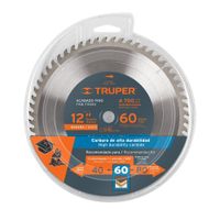 Disco Sierra Circular 12"" X 1"" 60 D Para Madera Truper 18312