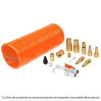 Juego de accesorios neumaticos 15pzas p/limpiar/inflar 1/4"" npt 19094 Truper