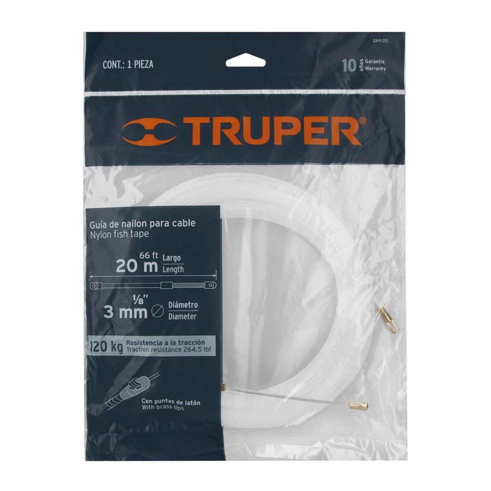 Guía Pasa Cable De Nylón 20Mts Truper 17757