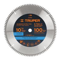 Disco Sierra Circular 10"" 100 D Para aluminio Truper 18313