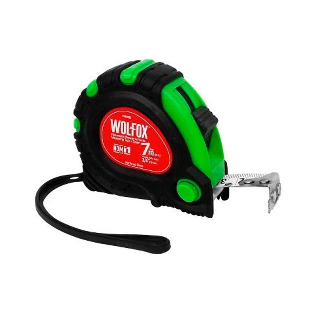 Wincha Bimaterial verde 7.5 m WF9666 Wolfox