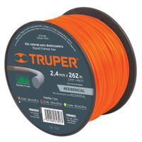 Hilo Redondo 95"" 2.4 MM X2 62 M Carrete Truper 17643