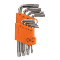 Juego de 9 llaves Torx T10-T50 Truper 15554