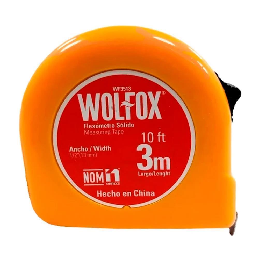 Wincha 3m x 12.7mm (1/2"") naranja Wolfox WF3513