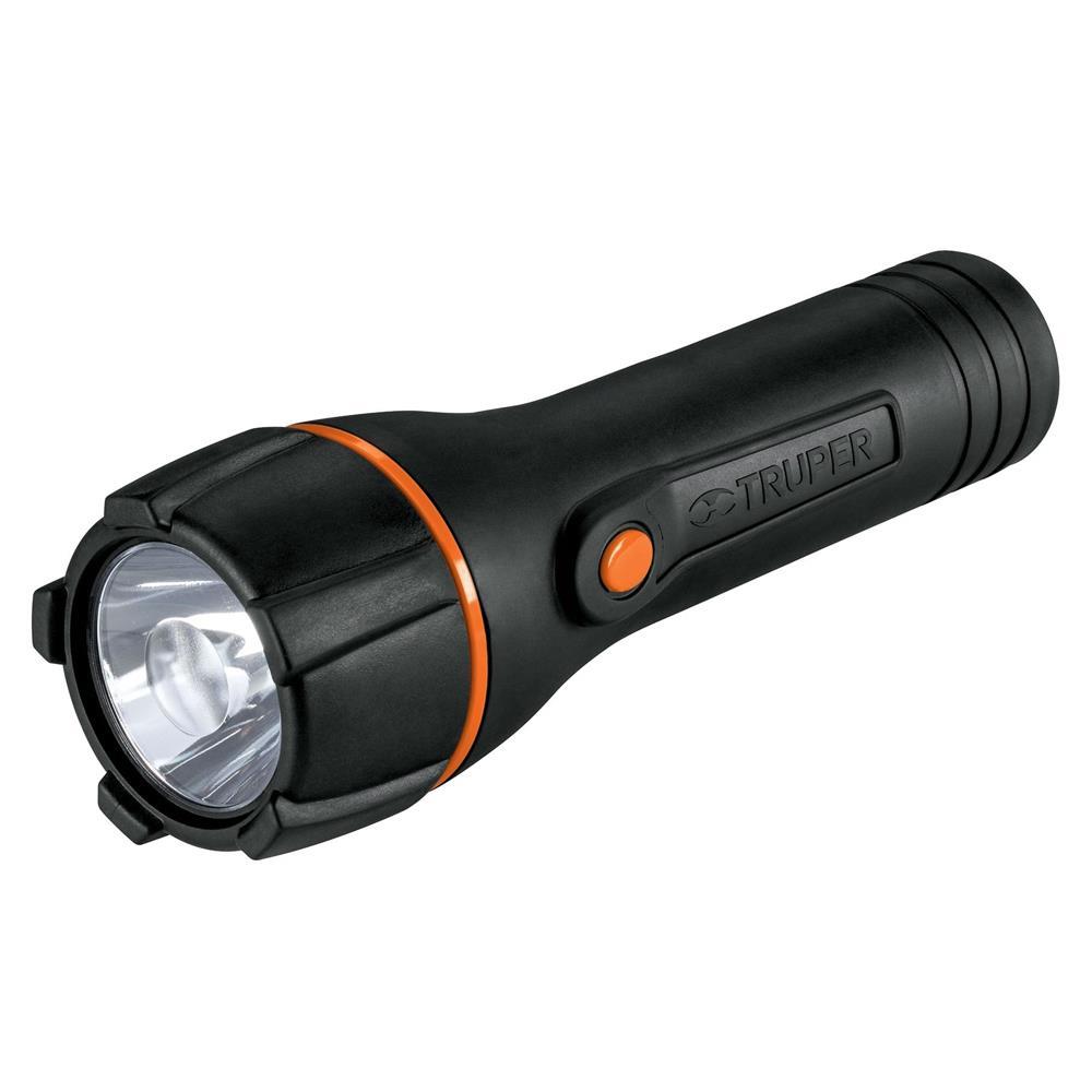 Linterna Plástica 2D Color Negro Truper 13019