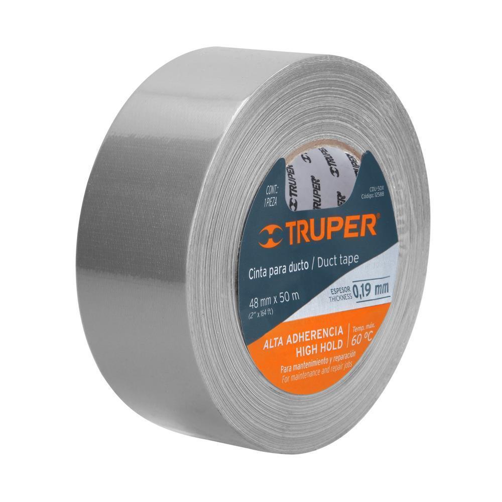 Cinta Ducto Tape 2""x54.7 (48 mm x 50 m) Truper 12588