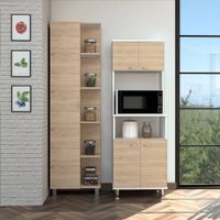 Combo Kitchen 52 Mueble Cocina 54 + Optimizador - Rovere / Blanco