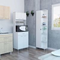Combo Kitchen 7 Mueble Microondas + Optimizador - Blanco